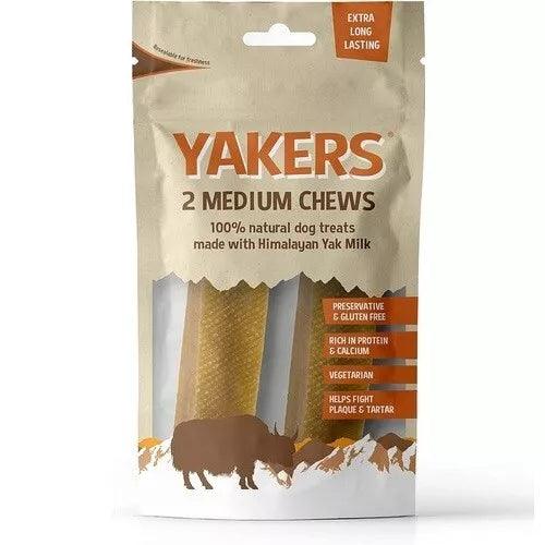 Yakers Dog Chews Original Medium Natural Chews With Himalayan Yak Milk 130g
