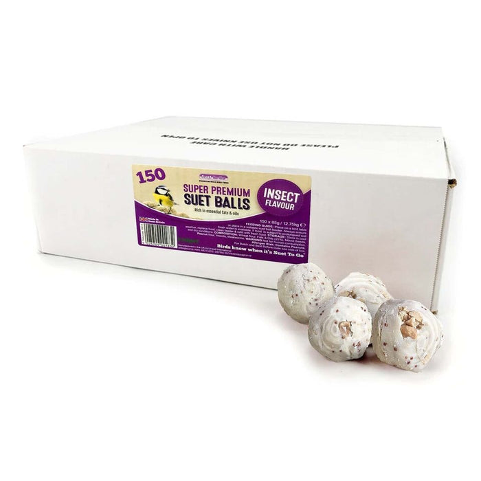 Suet To Go Suet Balls Insect Flavour Bird Food 150 Pack