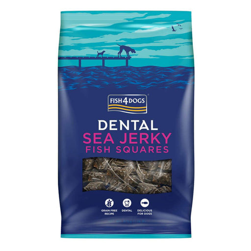 Fish4Dogs Dental Sea Jerky Fish Squares Dog Treats