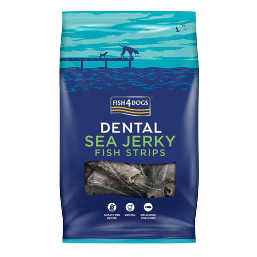 Fish4Dogs Dental Sea Jerky Fish Strips Dog Treats 100g