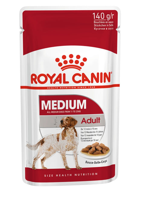 Royal Canin Adult Medium Chunks In Gravy Wet Dog Food
