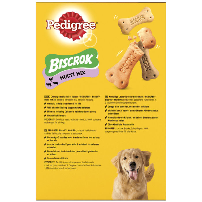 Pedigree Biscrok Biscuits Multi Mix Dog Treats 500g