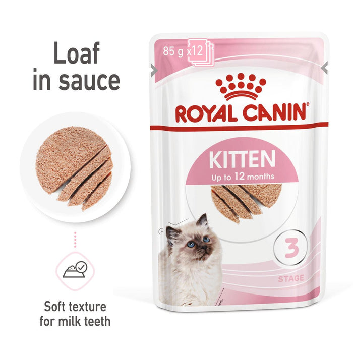 Royal Canin Kitten Loaf In Sauce Wet Cat Food