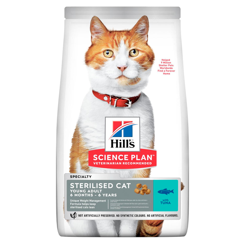Hill's Science Plan Young Adult Sterilised with Tuna Dry Cat Food 1.5kg
