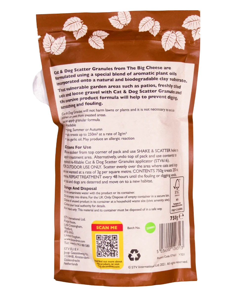 The Big Cheese Cat & Dog Scatter Granules Refill 750g