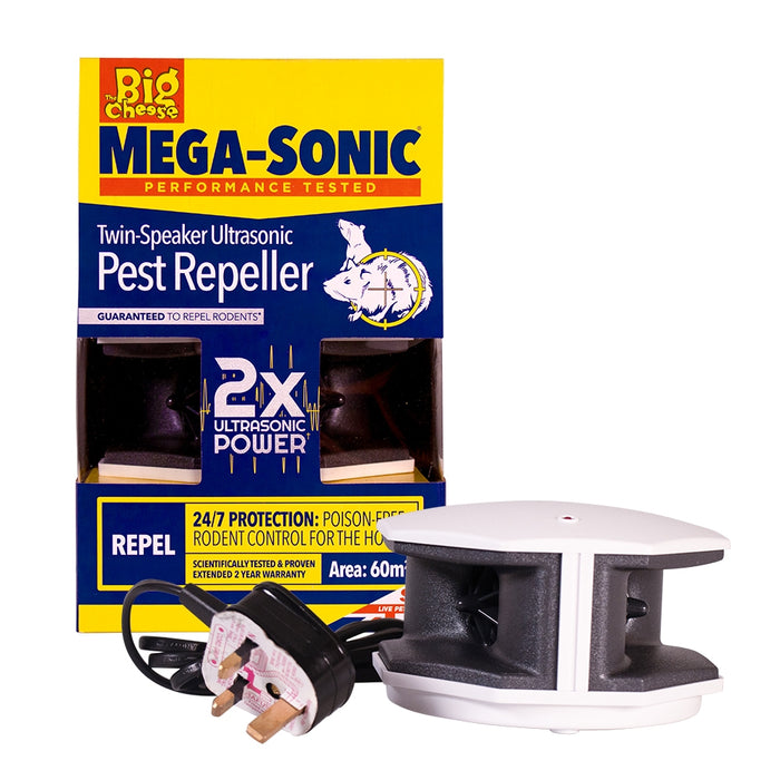 The Big Cheese Mega-Sonic Twin-Speaker Pest Repeller