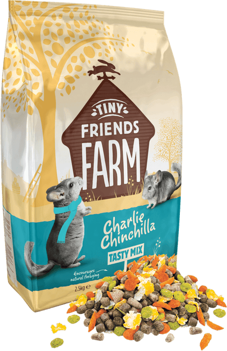 Supreme Tiny Friends Farm Charlie Chinchilla Food Tasty Mix 850g