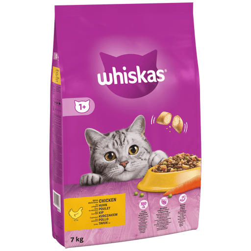 Whiskas 1+ Adult with Chicken Dry Cat Food