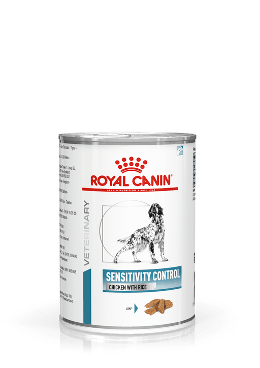 Royal Canin Sensitivity Control Chicken with Rice Loaf Wet Dog Food 410g