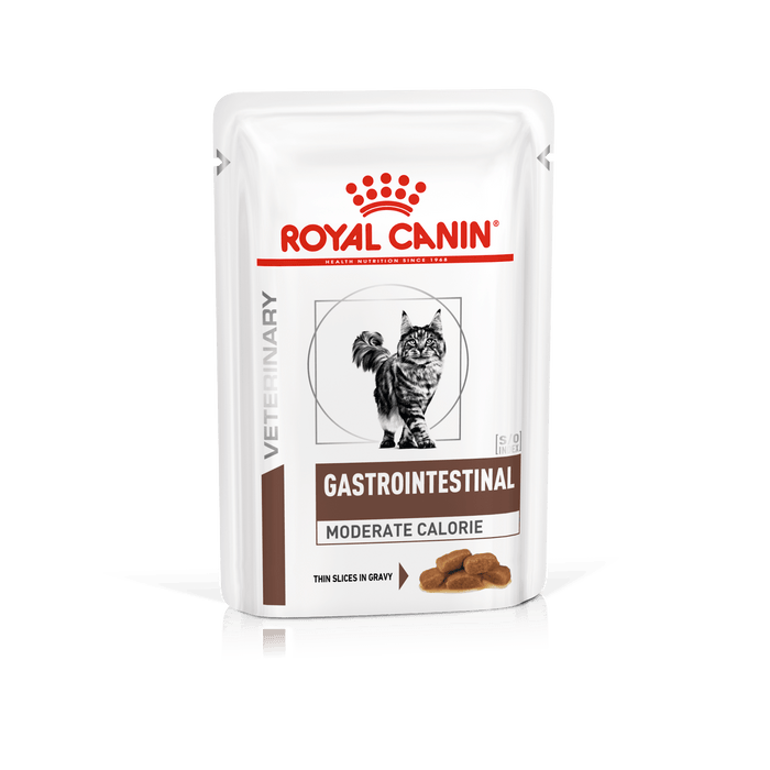 Royal Canin Gastrointestinal Moderate Calorie Thin Slices In Gravy Wet Cat Food