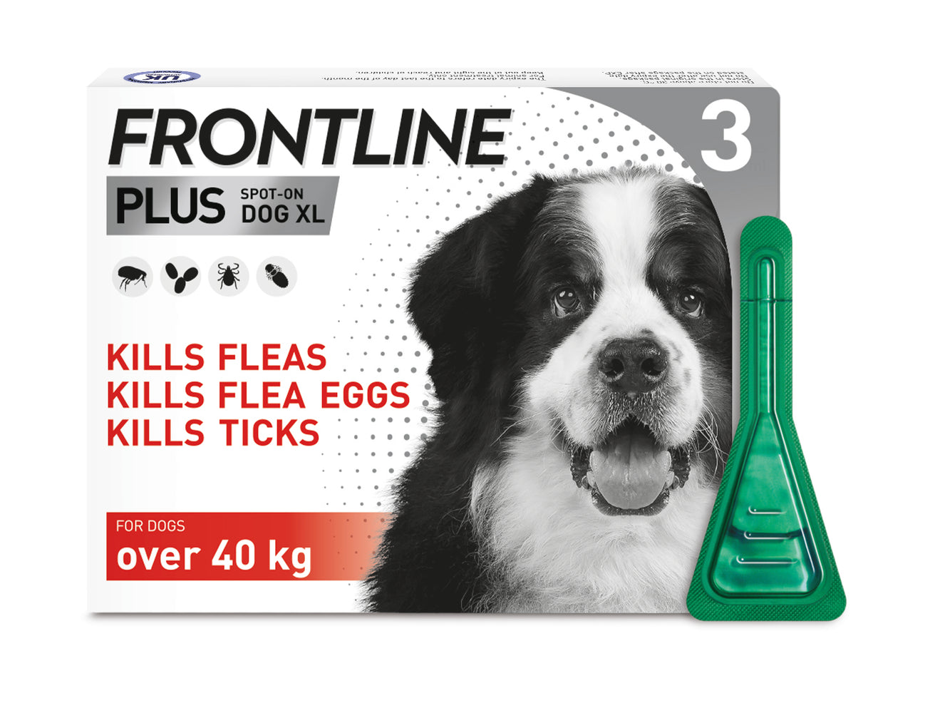 Frontline Plus Spot On for X Large Dog (40+kg) - 3 pack