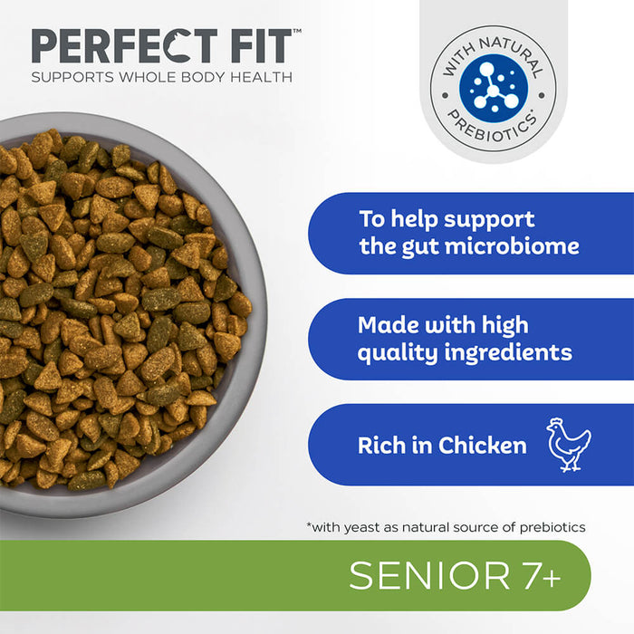 Perfect Fit Senior 7+ with Chicken Dry Cat Food 7kg