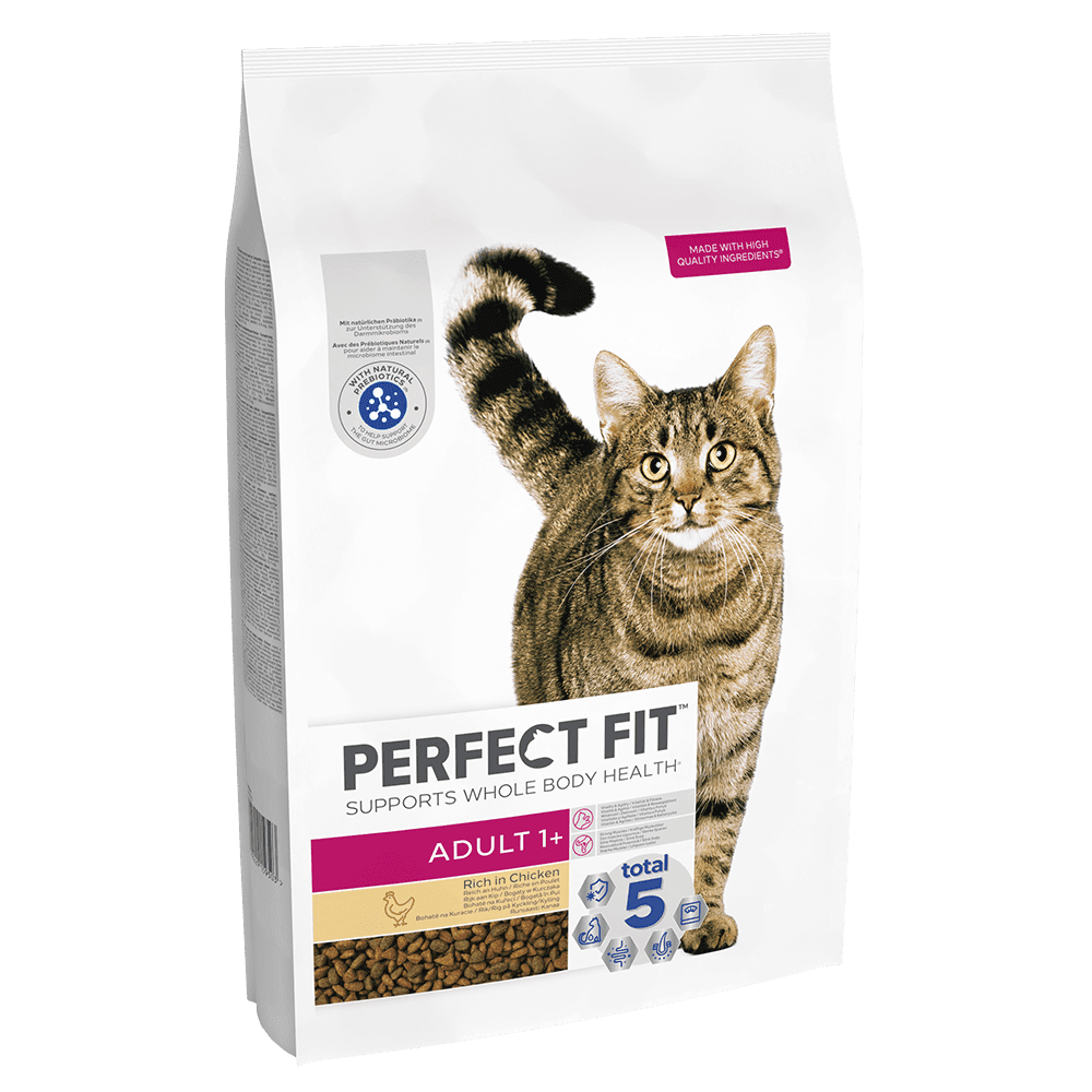 Perfect Fit Adult 1+ with Chicken Dry Cat Food