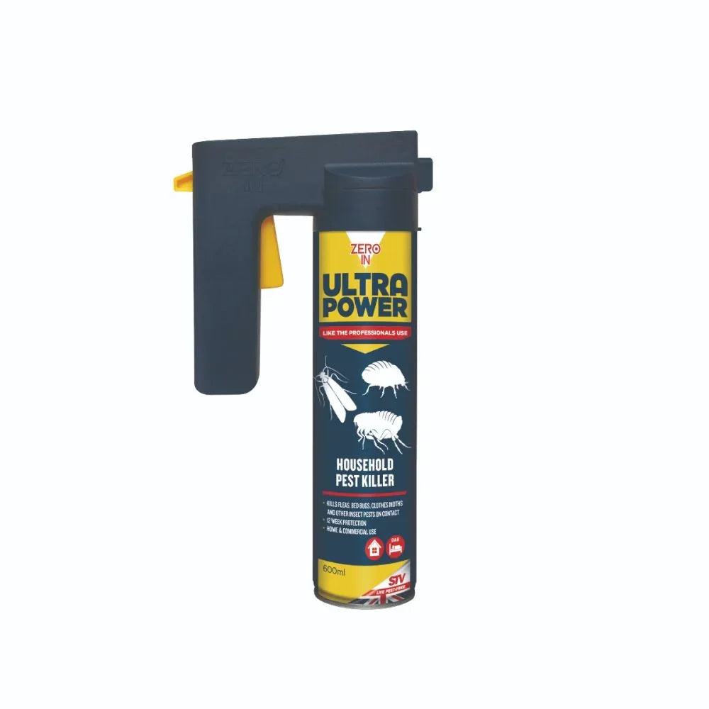 Zero In Household Pest Killer Trigger Aerosol 600ml