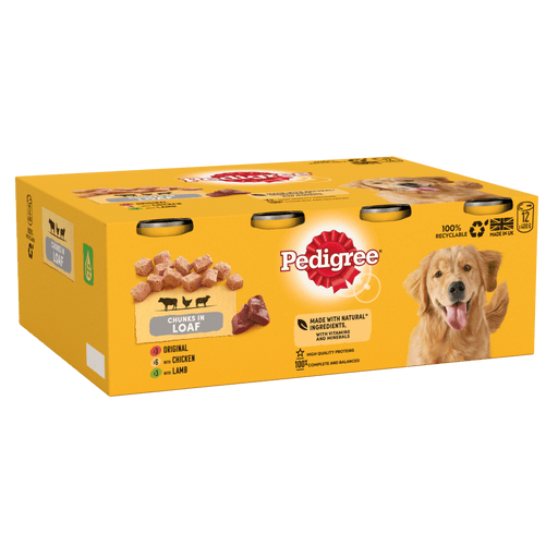 Pedigree Chunks in Loaf Adult Wet Dog Food 12 x 400g