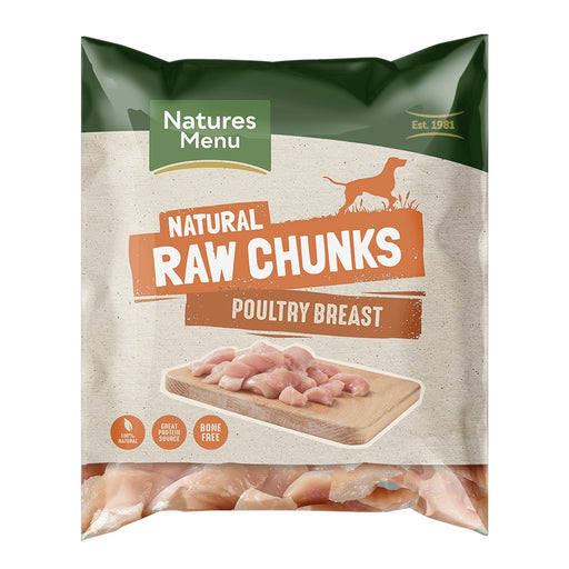 Natures Menu Raw Poultry Breast Chunks 1kg