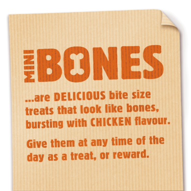 Bakers Mini Bones Chicken Dog Treats 94g