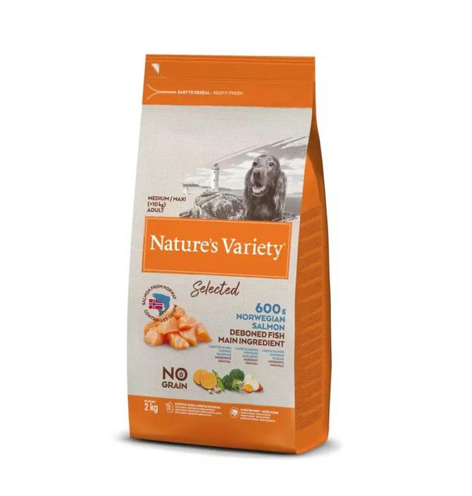 Nature's Variety Selected Norwegian Salmon Medium/Maxi Adult Dry Dog Food 2kg