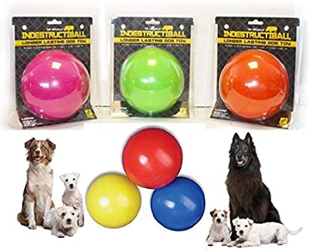 Happy Pet Indestructiball Dog Toy Assorted Colors