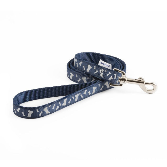 Ancol Paw & Bone Lead 100cm - Blue