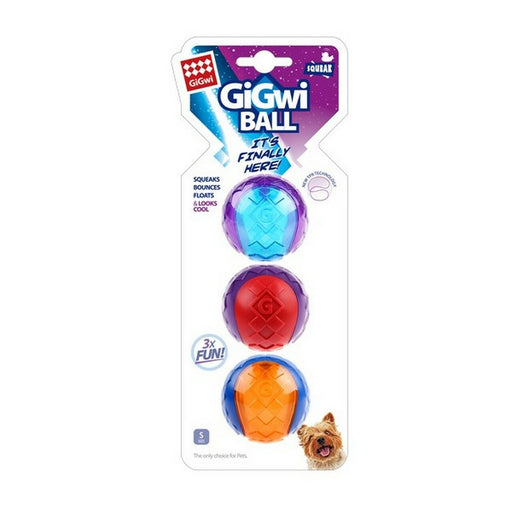 GiGwi Ball' with Squeaker S 3pk