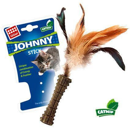 GiGwi Feather Stick Cat Toy Natural