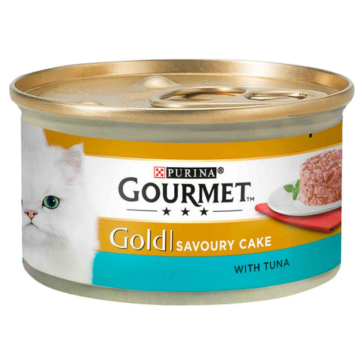 Gourmet Gold Savoury Cake Tuna Cat Food Cans 12 x 85g