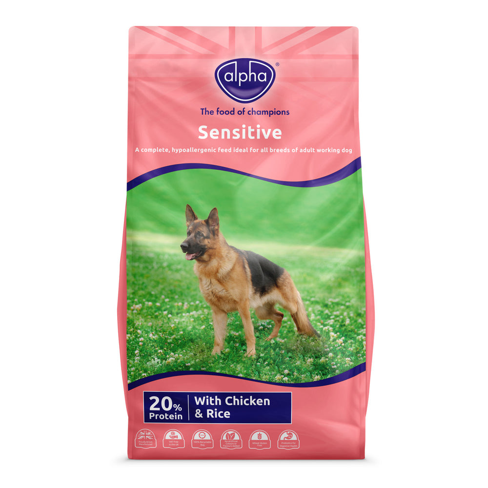 Alpha Sensitive Chicken and Rice Dry Dog Food