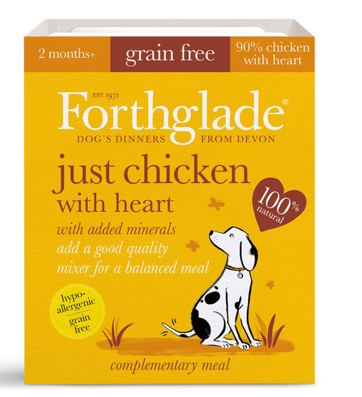 Forthglade Just Chicken with Heart Grain Free Dog Food 395g