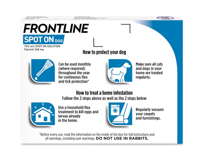 Frontline Spot On Flea & Tick Treatment Large Dog (20-40kg) - 3 pack