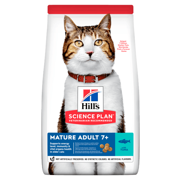 [Clearance Sale] Hill's Science Plan Mature Adult 7+ with Tuna Dry Cat Food 1.5kg