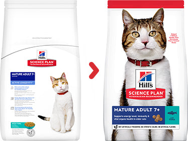 Hill's Science Plan Mature Adult 7+ with Tuna Dry Cat Food