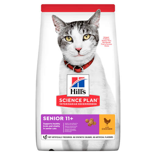 Hill's Science Plan Senior 11+ with Chicken Dry Cat Food