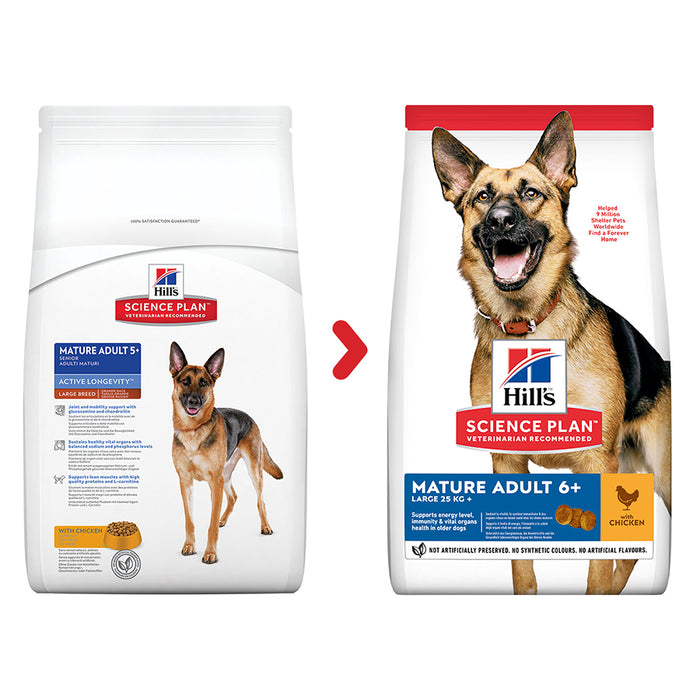 Hill's Science Plan Adult 6+ Large Breed Mature with Chicken Dry Dog Food 14kg