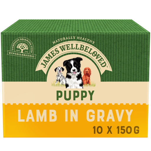 James Wellbeloved Lamb & Rice Puppy/Junior Dog Pouches 10 x 150g