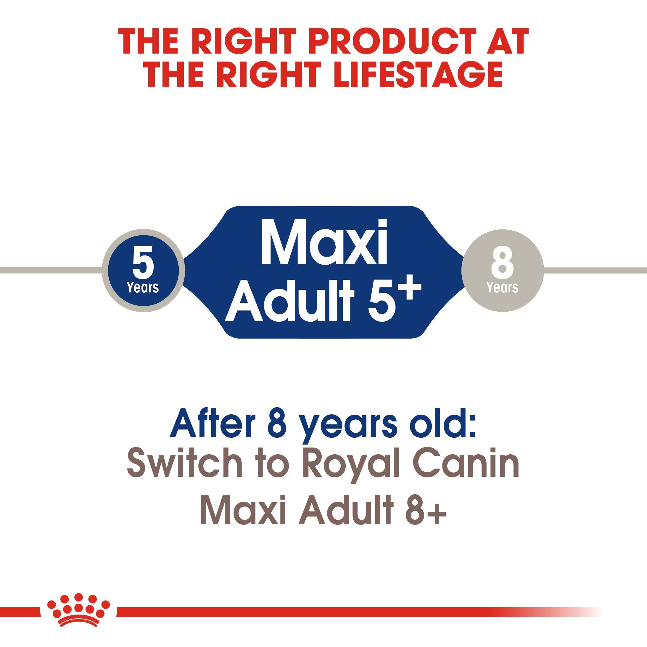 ROYAL CANIN® Maxi Adult 5+ Dry Dog Food - 15kg