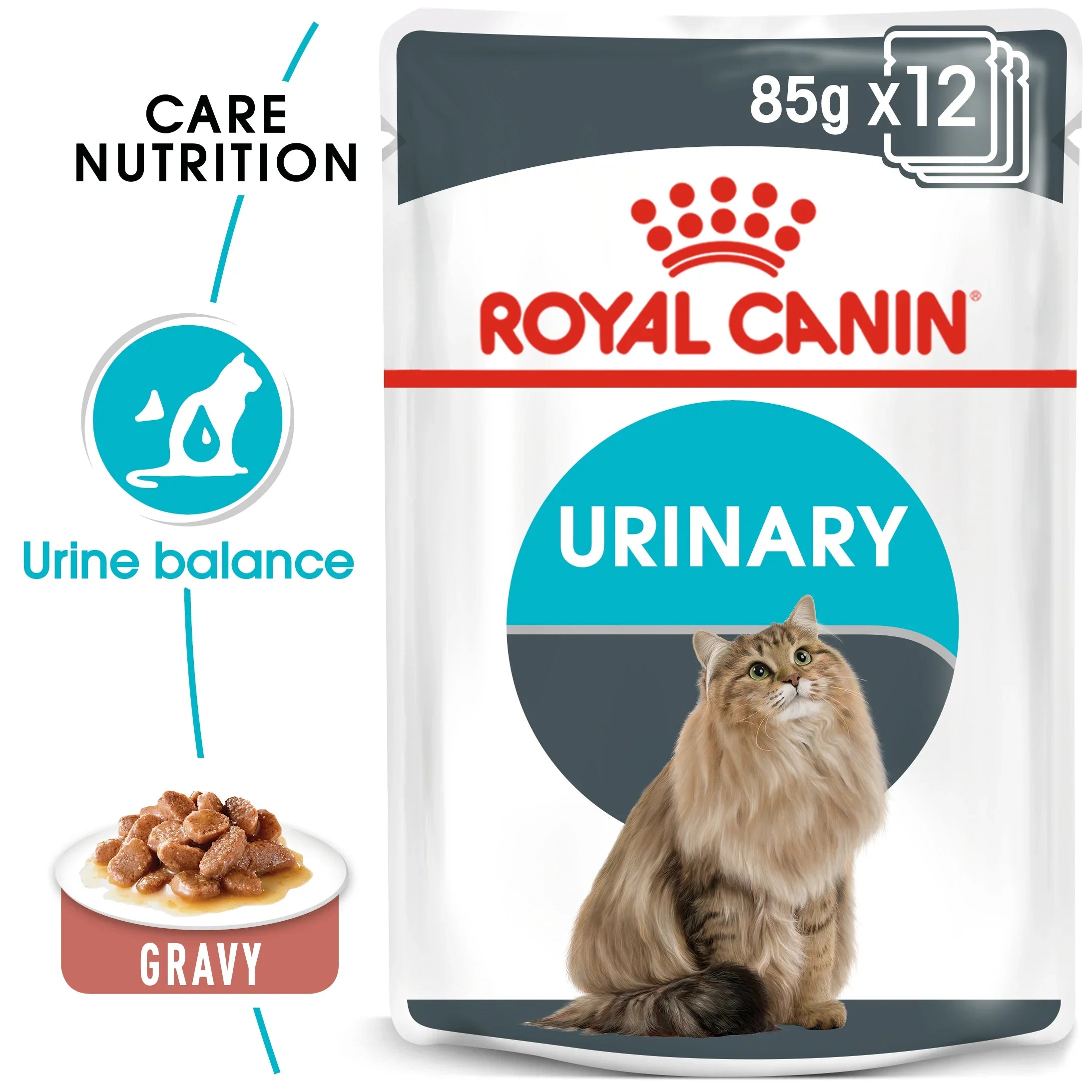 Royal Canin Feline Adult Urinary Care in Gravy Wet Cat Food Pouches - 12 x 85g