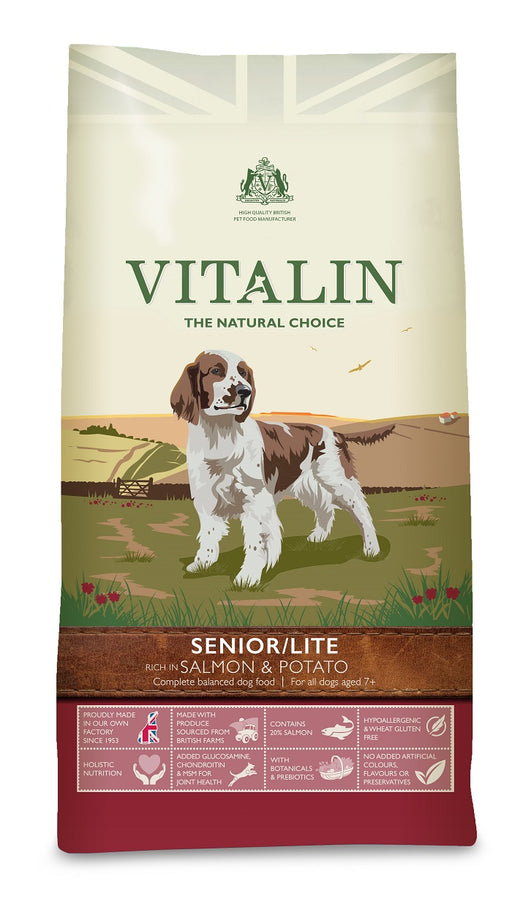Vitalin Salmon & Potato Senior/Lite Dry Dog Food 12kg