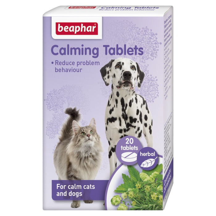 Beaphar Calming Lemon Balm & Rosemary Tablets for Cats & Dogs 20 tablets