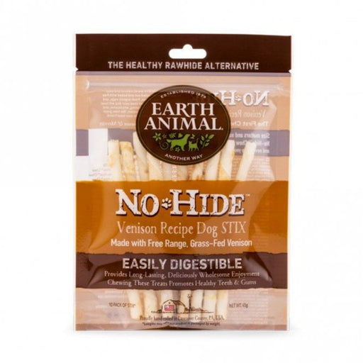 Earth Animal Venison No Hide Stix Dog Treats 10 pack 45g