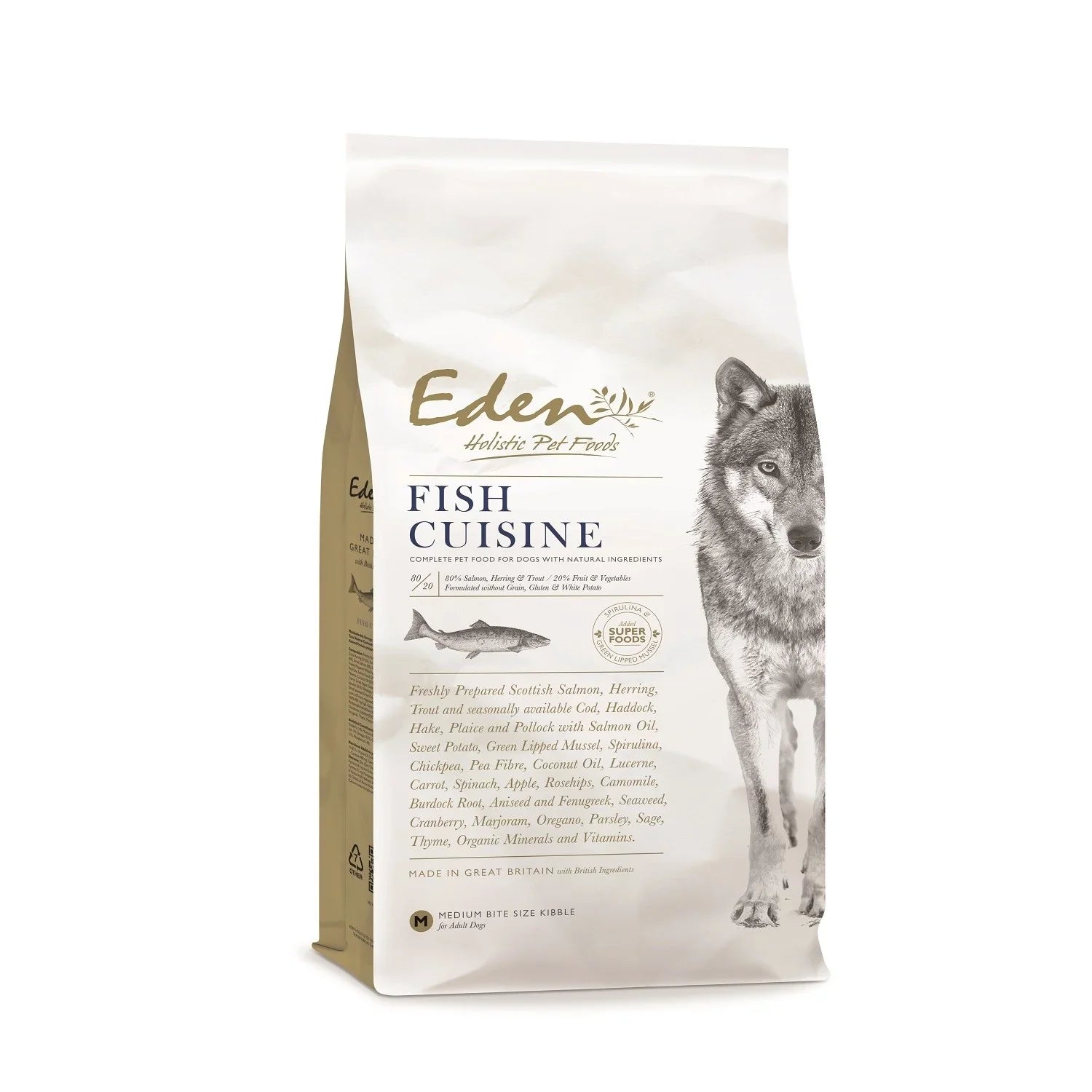 Eden 80/20 Fish Cuisine Adult Dry Dog Food 6kg