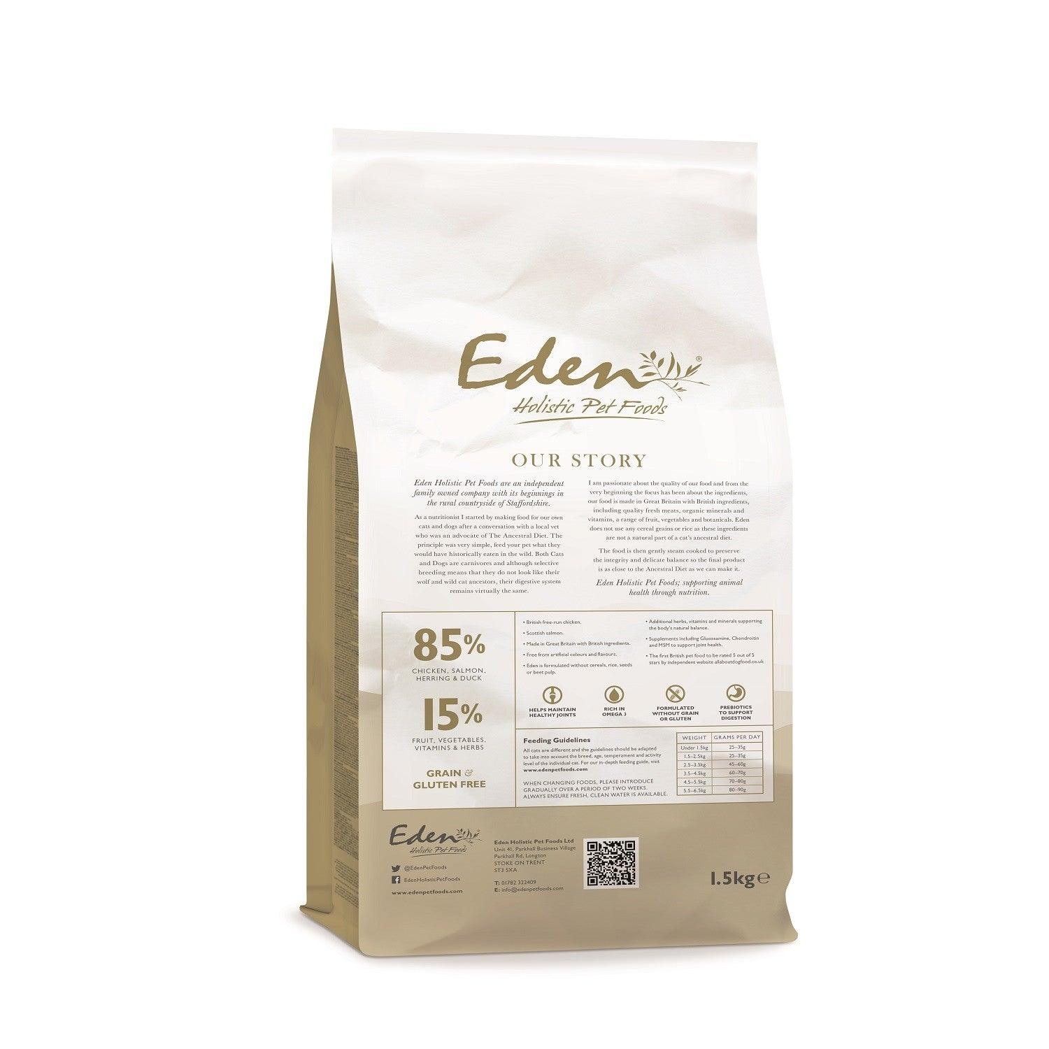 Eden 85/15 Original Cuisine Dry Cat Food for All Life Stages