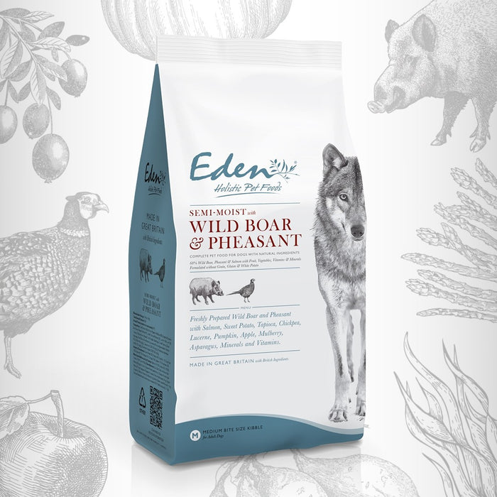 Eden Semi-Moist Wild Boar & Pheasant Adult Dry Dog Food