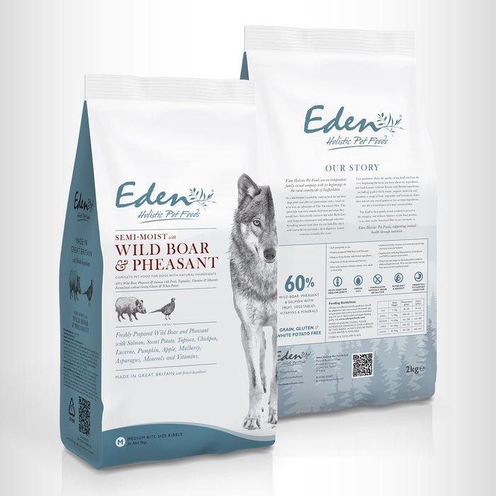 Eden Semi-Moist Wild Boar & Pheasant Adult Dry Dog Food