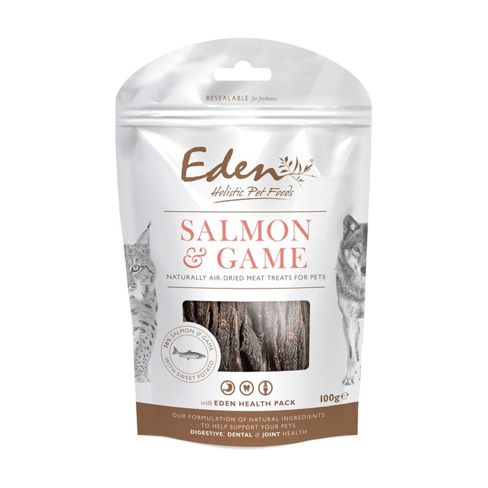 Eden Salmon and Game Treat for Dogs and Cats All Life Stages - 100g
