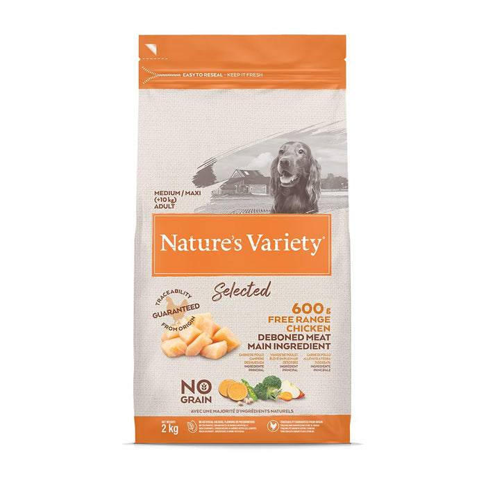 Nature's Variety Selected Free Range Chicken Medium/Maxi Adult Dry Dog Food 2 kg