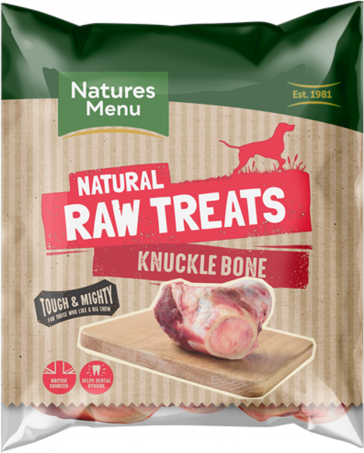 Natures Menu Raw Chews Beef Knuckle Bone 500g