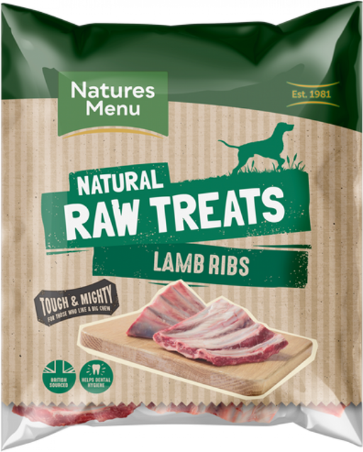 Natures Menu Frozen Raw Chews Lamb Ribs 500g
