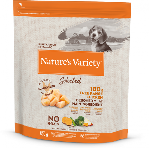 Nature's Variety Selected Free Range Chicken Puppy Dry Dog Food 600g