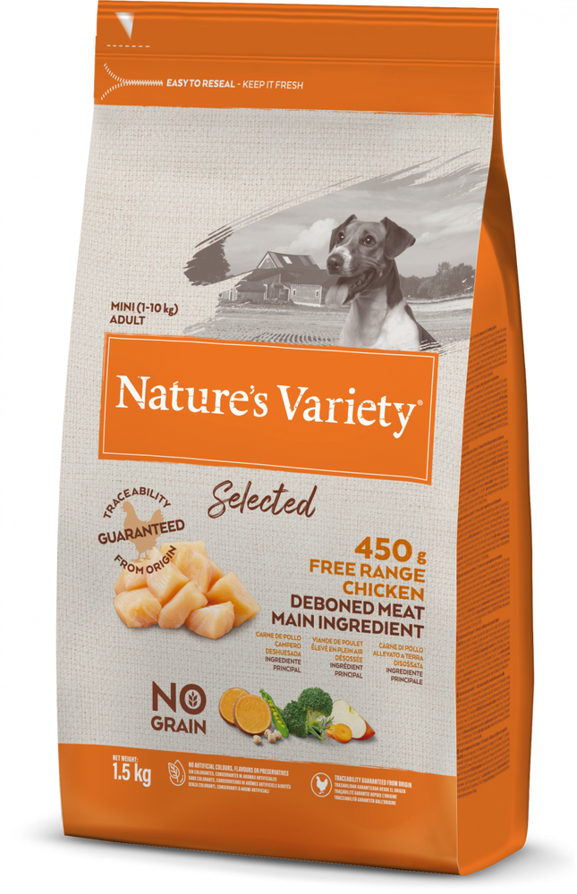 Nature's Variety Selected Free Range Chicken Mini Adult Dry Dog Food 1.5kg